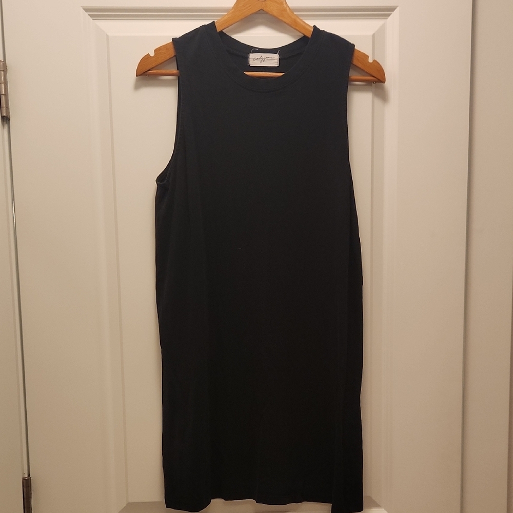 Carly Jean Los Angeles Classic Black Tshirt Tank Dress